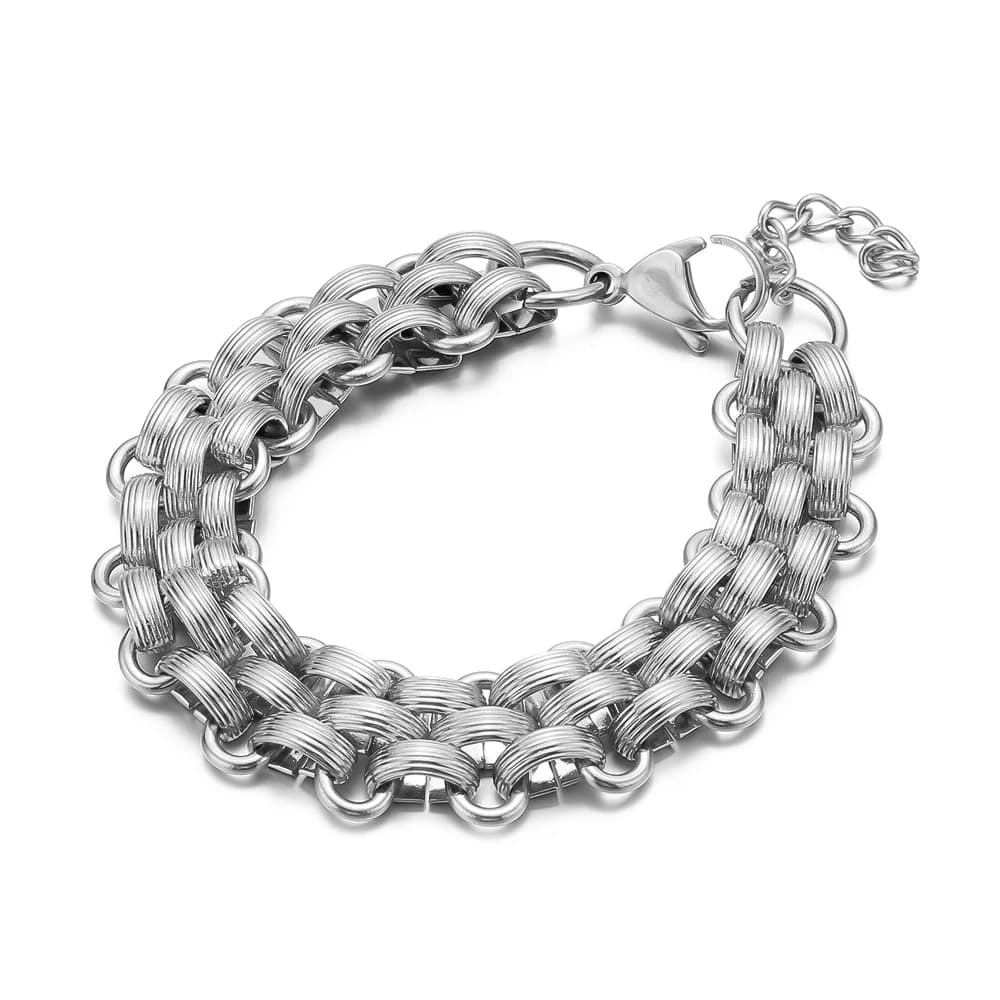Chaînes réglables en acier inoxydable, 1 pièce, pour bricolage, résultats de bijoux, Bracelet, colli