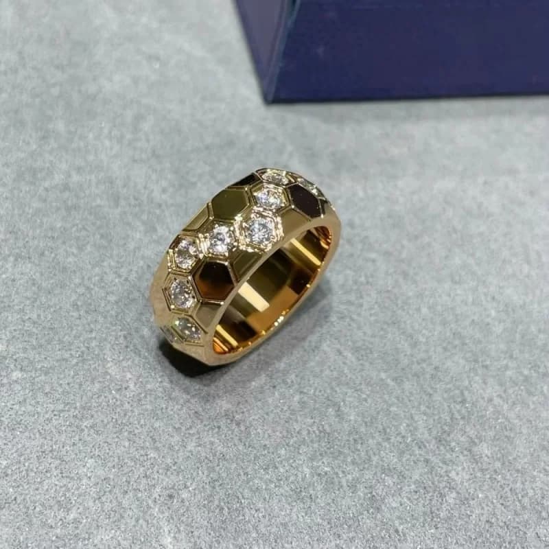 Bague de luxe rétro pour femme, en argent 925, motif nid d'abeille sculpté, zircon, bagues pour homm