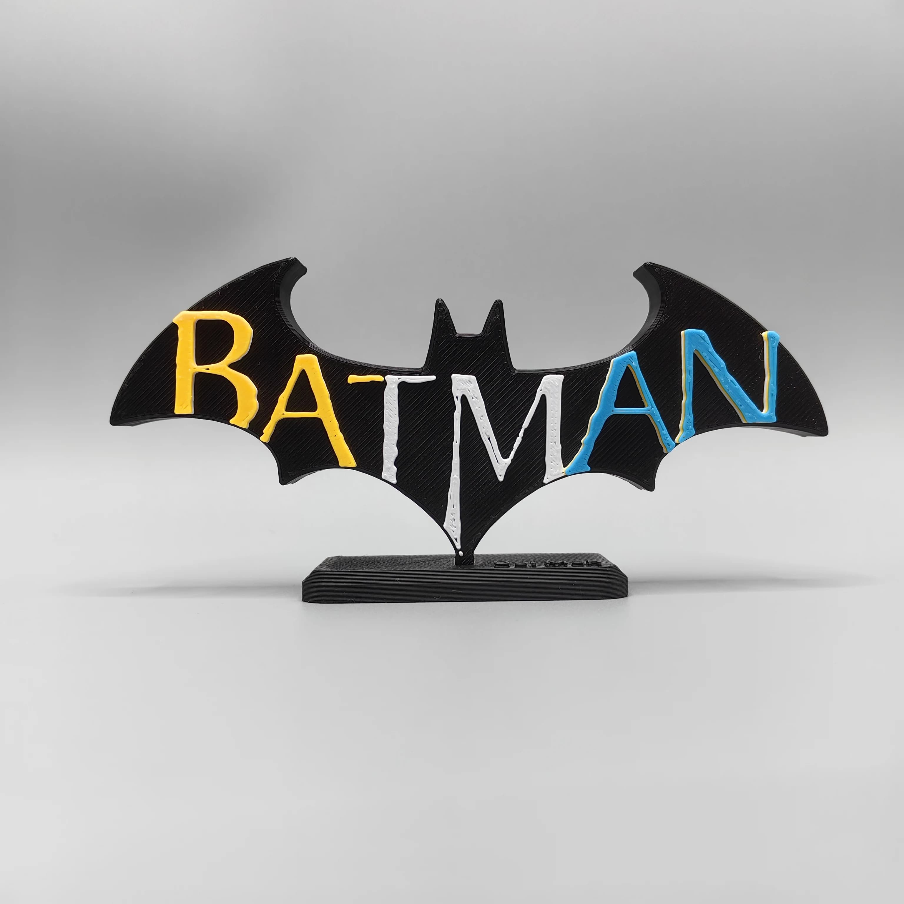 Dark Knight Batman – modèle de titre 3D, panneau de poupée pour super-héros, Collection de figurines