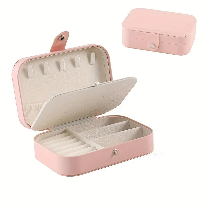 Boîte à bijoux Portable, organisateur de bijoux, présentoir à bijoux de voyage, boîtes de rangement