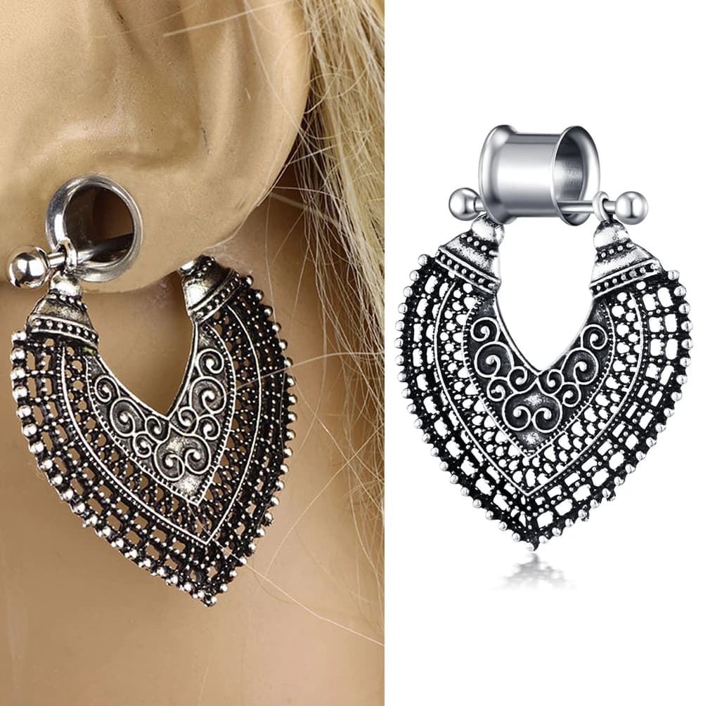Extenseur d'oreille, Piercing corporel, bijoux, 2 pièces, bouchons d'oreille en acier inoxydable, Tu