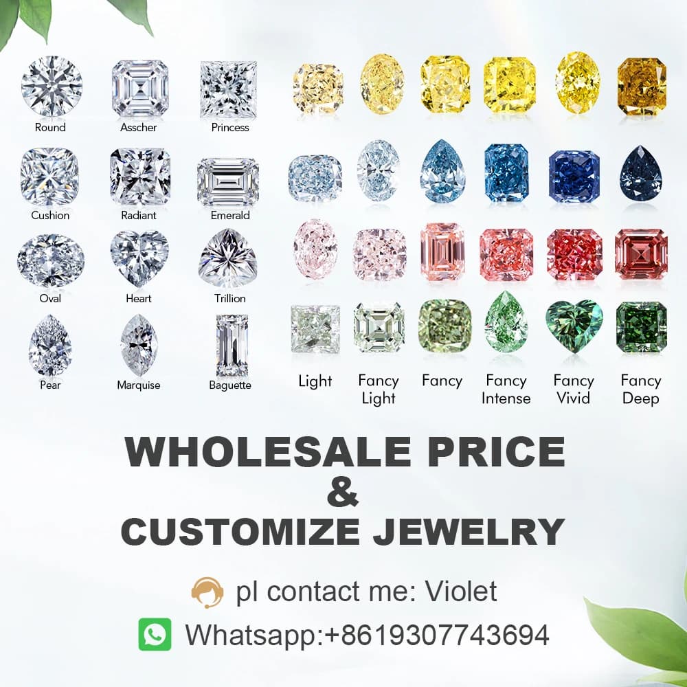 Fabricant de bijoux sur mesure OEM, bagues et pendentifs personnalisés utilisant des diamants de lab