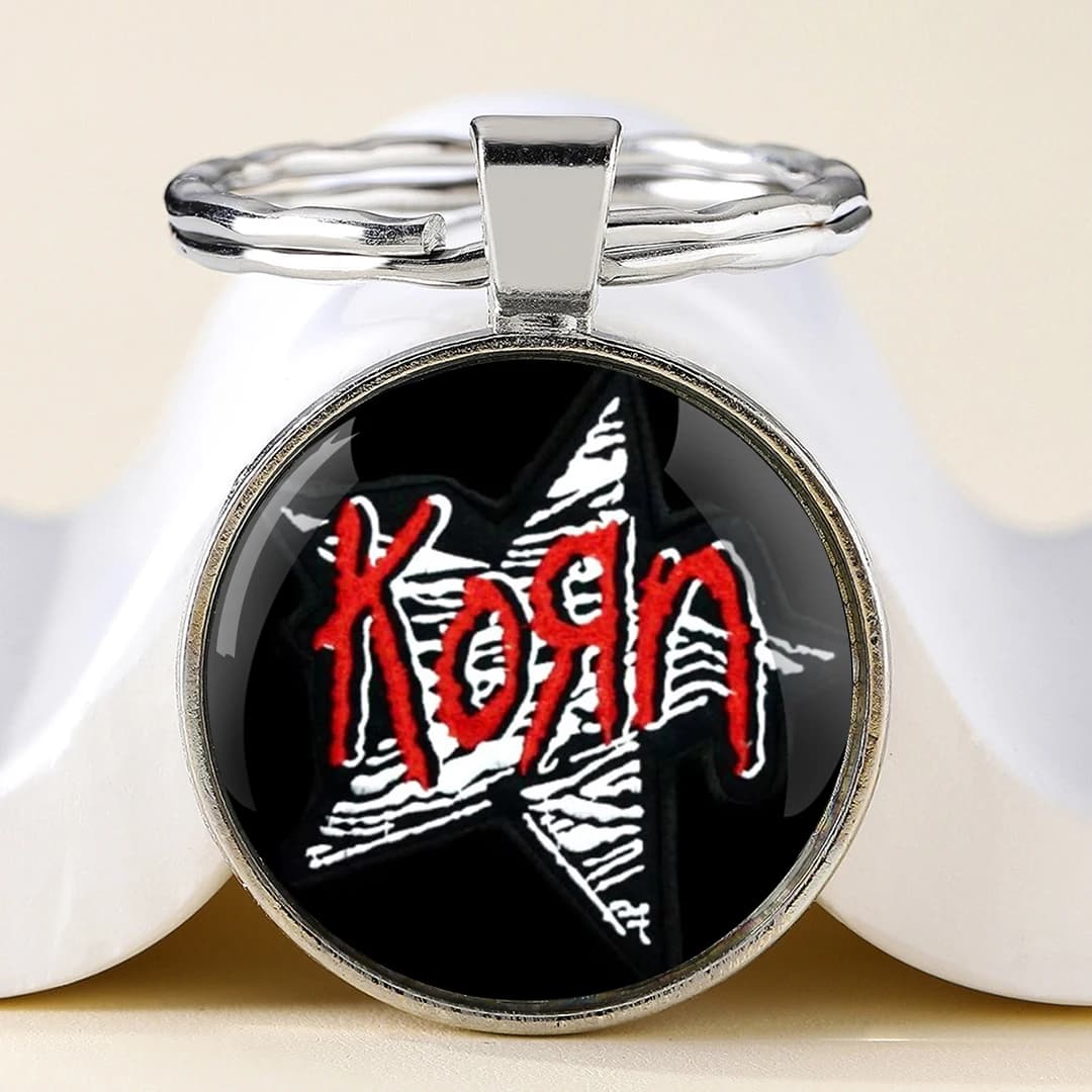Nouveau Hip-hop Rock Band Korn Design créatif porte-clés Unique porte-clés pendentif à breloque bijo