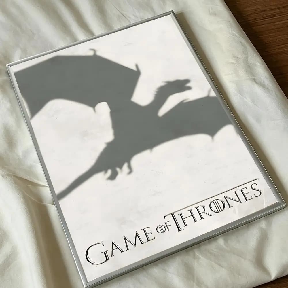 Affiche artistique stylée de la série TV Game of Thrones pour la décoration murale de la maison, du