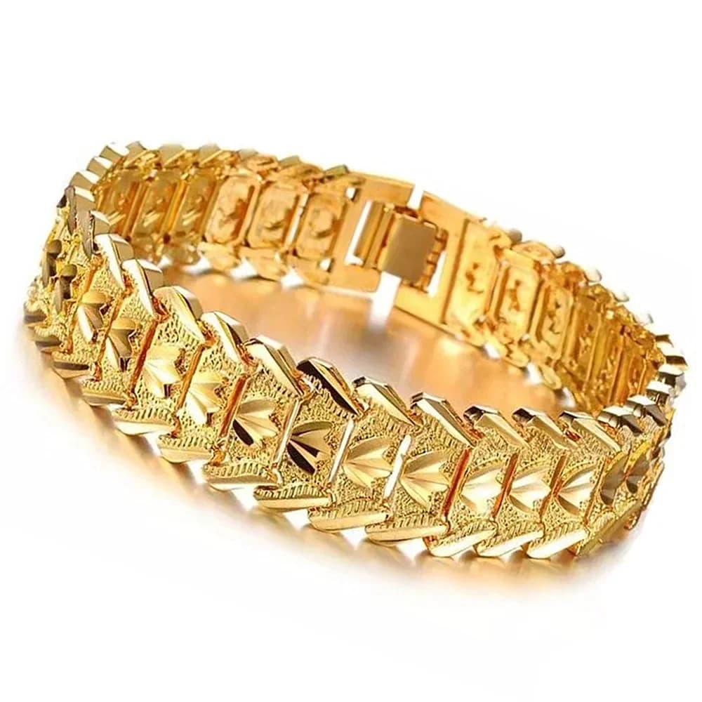 21 cm rétro mode européenne pièce de monnaie plaqué or bijoux placage de cuivre or 18 carats hommes