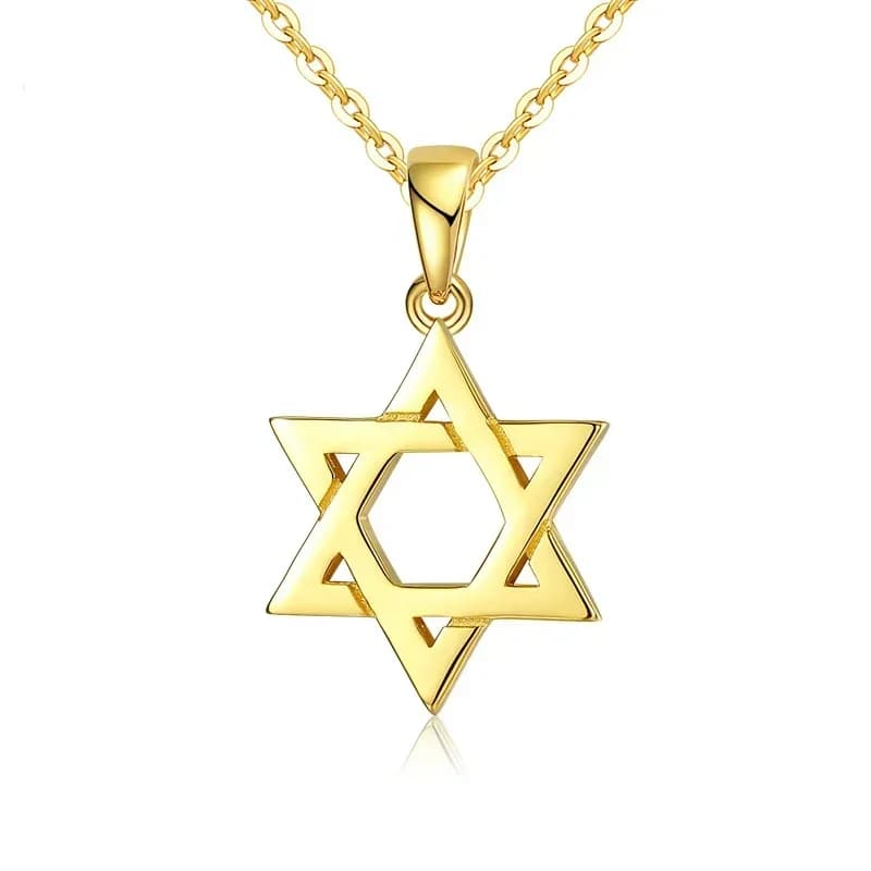 TONGZHE Collare Magen étoile de David 925 pendentif en argent Sterling israël chaîne collier femmes