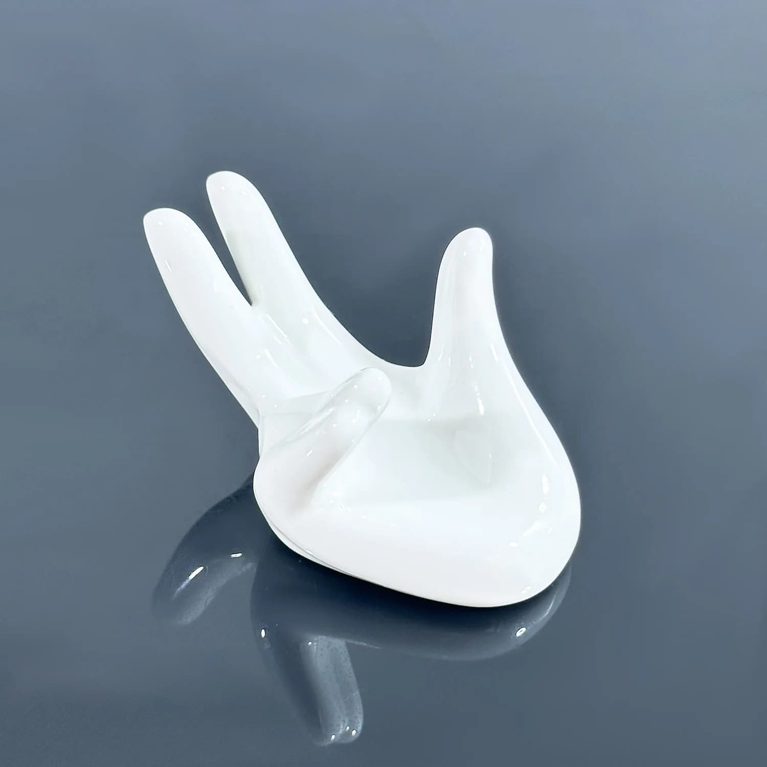 Main en céramique pour la décoration de la maison, support en cristal blanc, citrosphère de quartz,