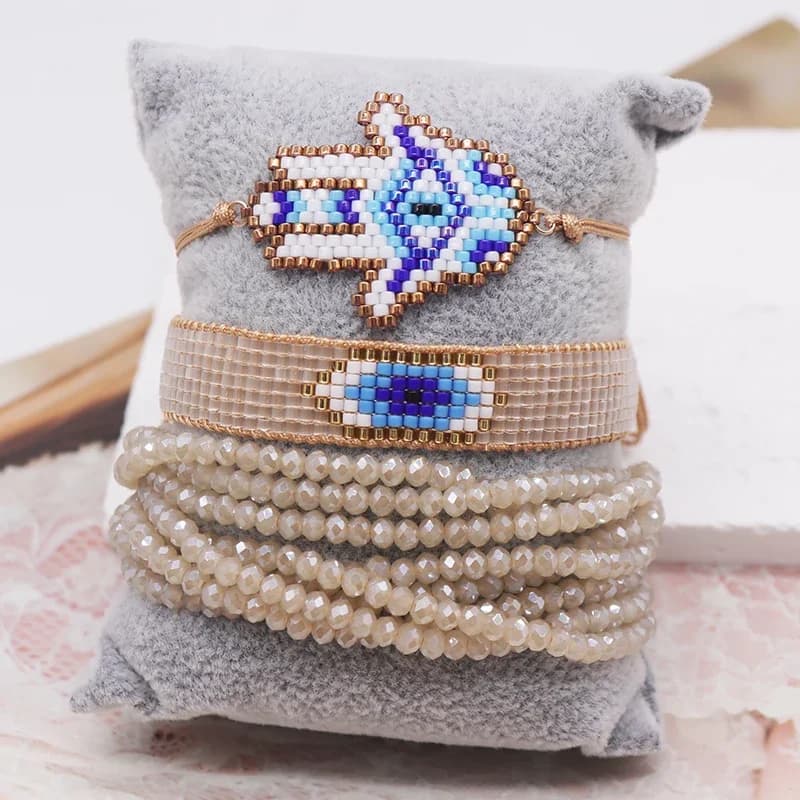 ALIYA – Bracelets bohème en perles de graine Miyuki, tendance, bijoux mexicains, nouveau cadeau fait