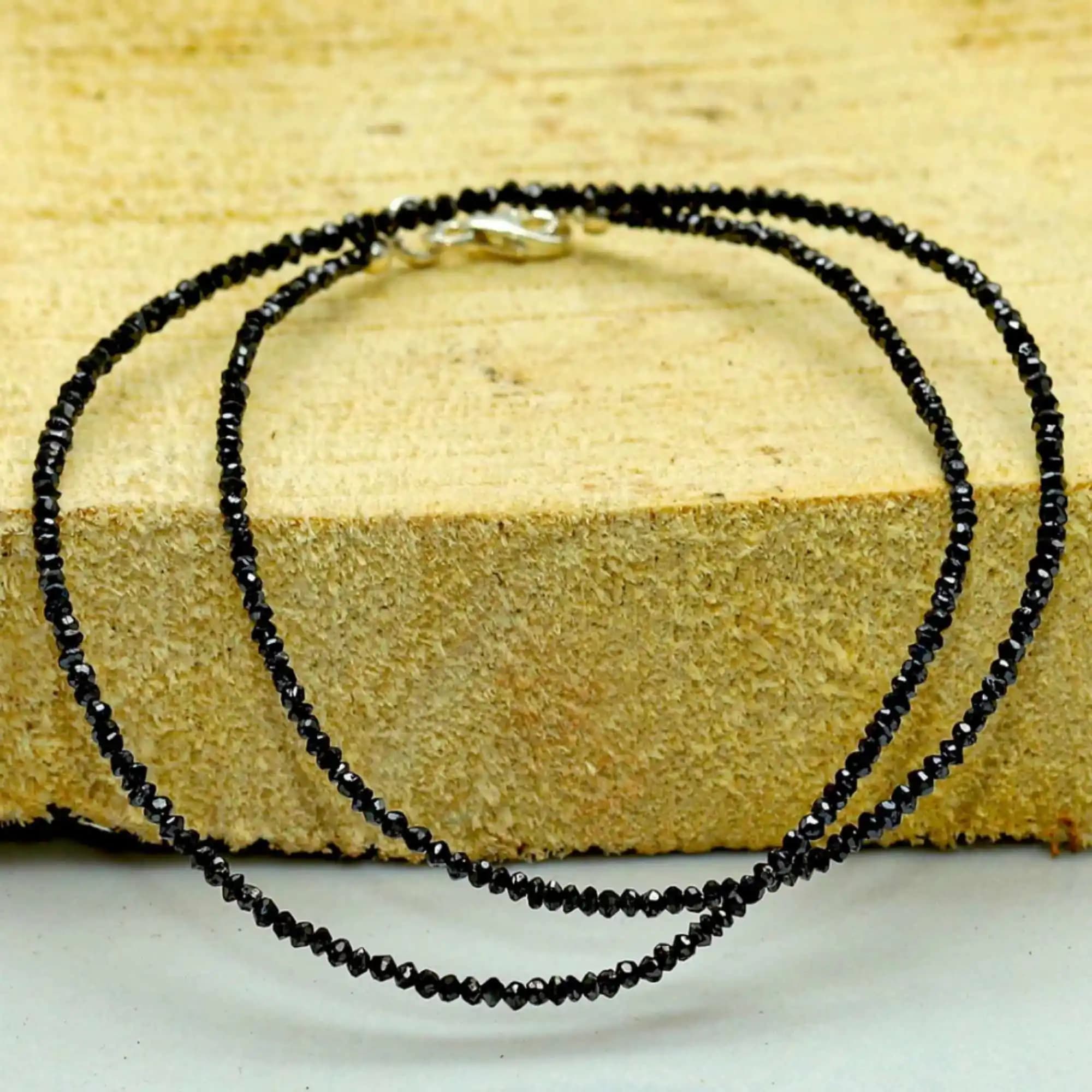 Collier de perles de diamant noir naturel, 18 amarans, Thanksgiving Day, style national, instituts d