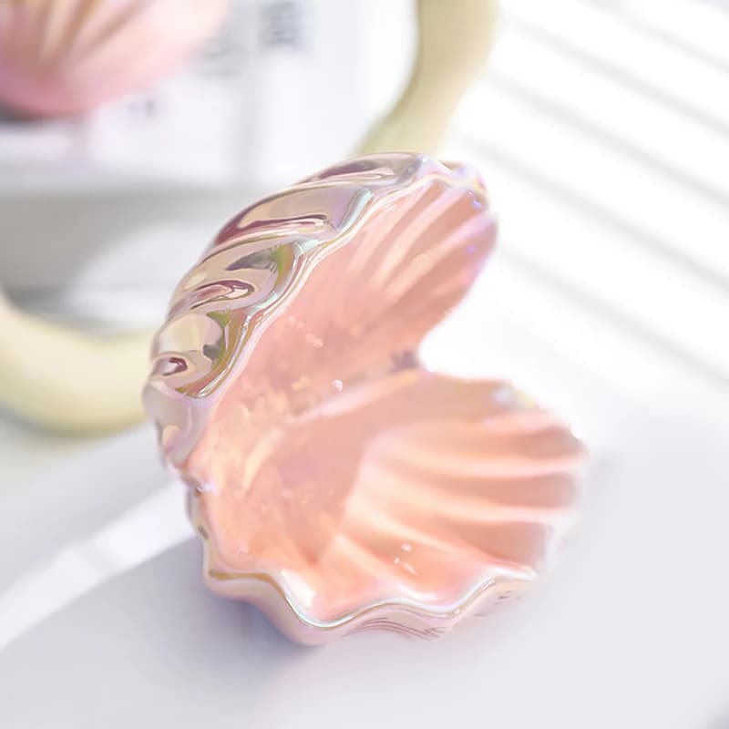 Boîte de rangement de bijoux en céramique, en forme de coquille, plateau pour pendentifs, mini organ