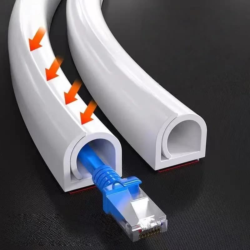 1 rouleau de protection de câble électrique auto-adhésif de 3 mètres/118,11 pouces, canal de câble e