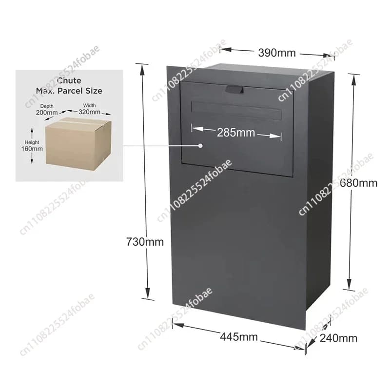 Boîte à colis antivol pour bureau à domicile, boîte à documents, armoire de retrait express à l'entr