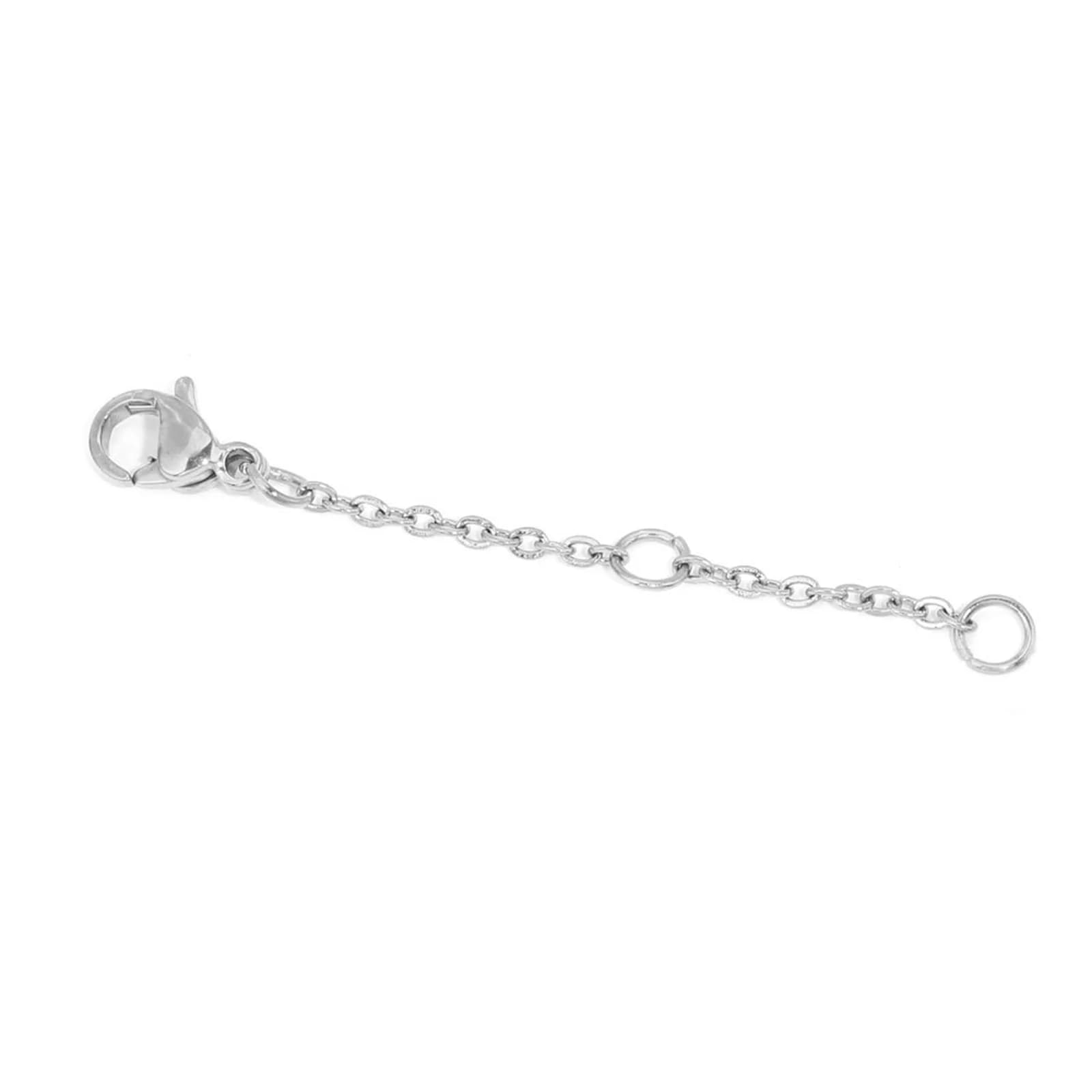 Rallonge en acier inoxydable JOFor pour collier et bracelet, bijoux exécutifs avec ster corrigé, fer