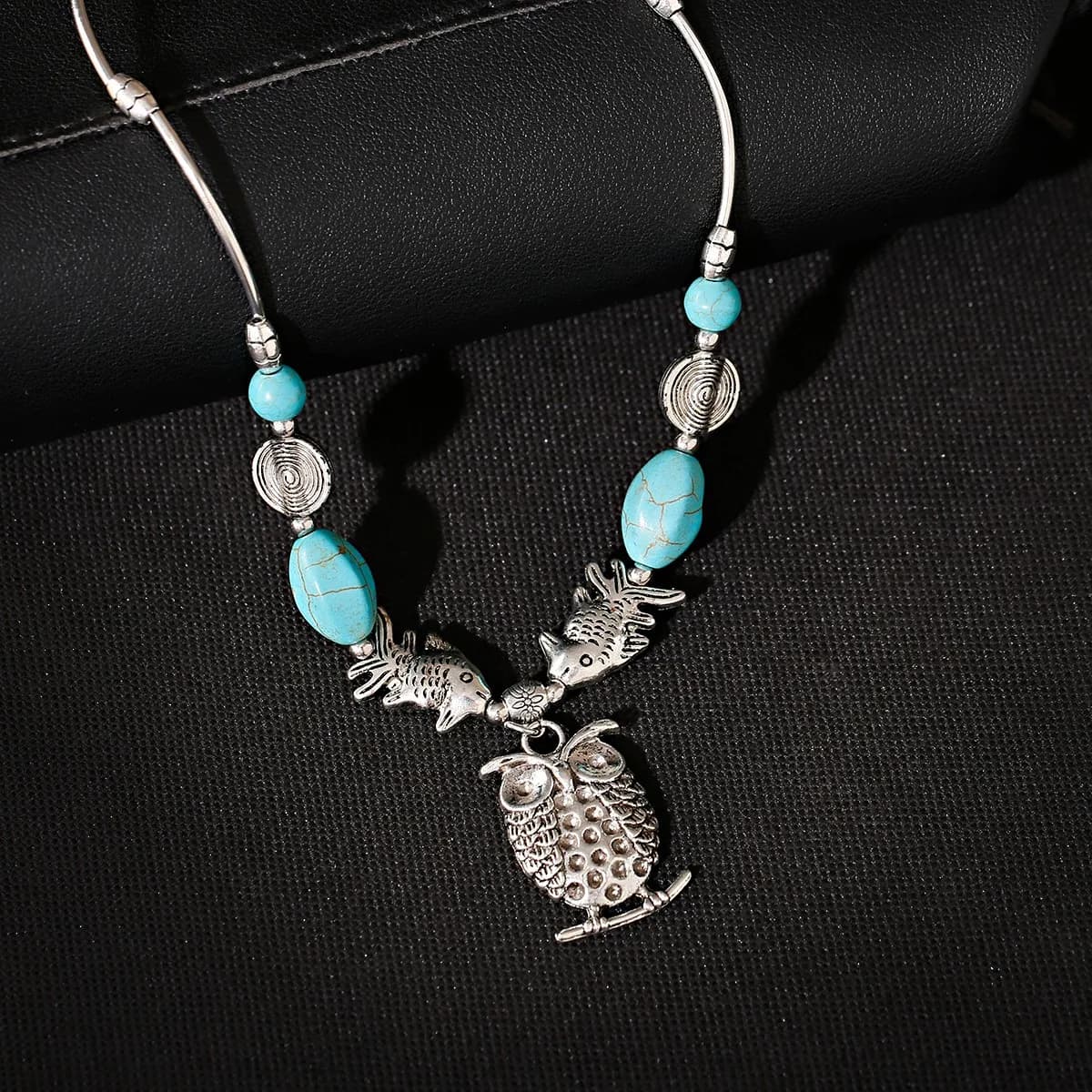 Colliers en argent tibétain pour femmes, bijoux gitans, bohème, ethnique, rouge, pierre naturelle, b