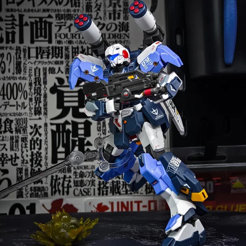 Bandai 1/144 escouade de chevalier noir avec ailes lumineuses autocollant d'eau figurines d'action a