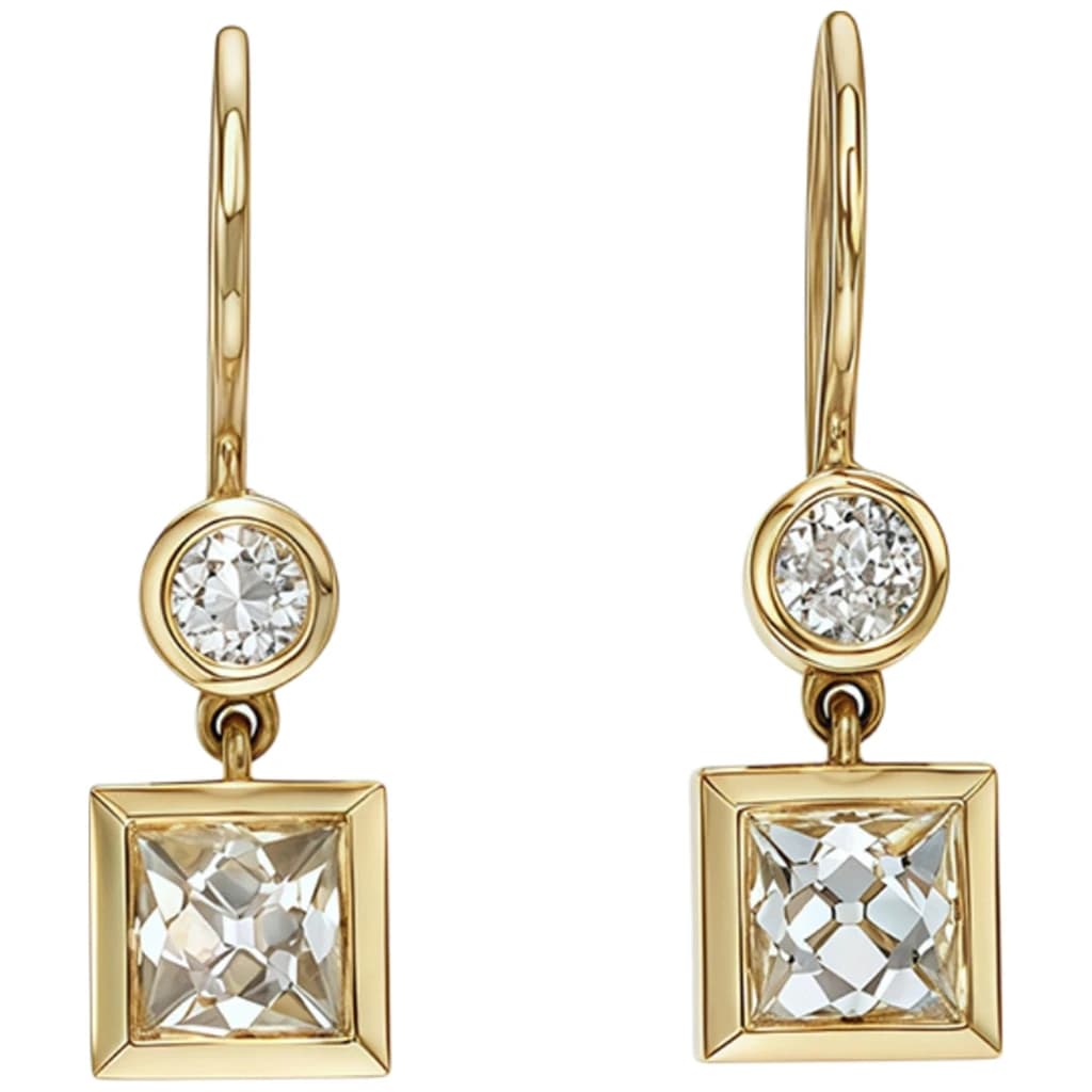 Boucles d'oreilles MUSHAN personnalisées en argent sterling 925, moissanite couleur D VVS, design mi