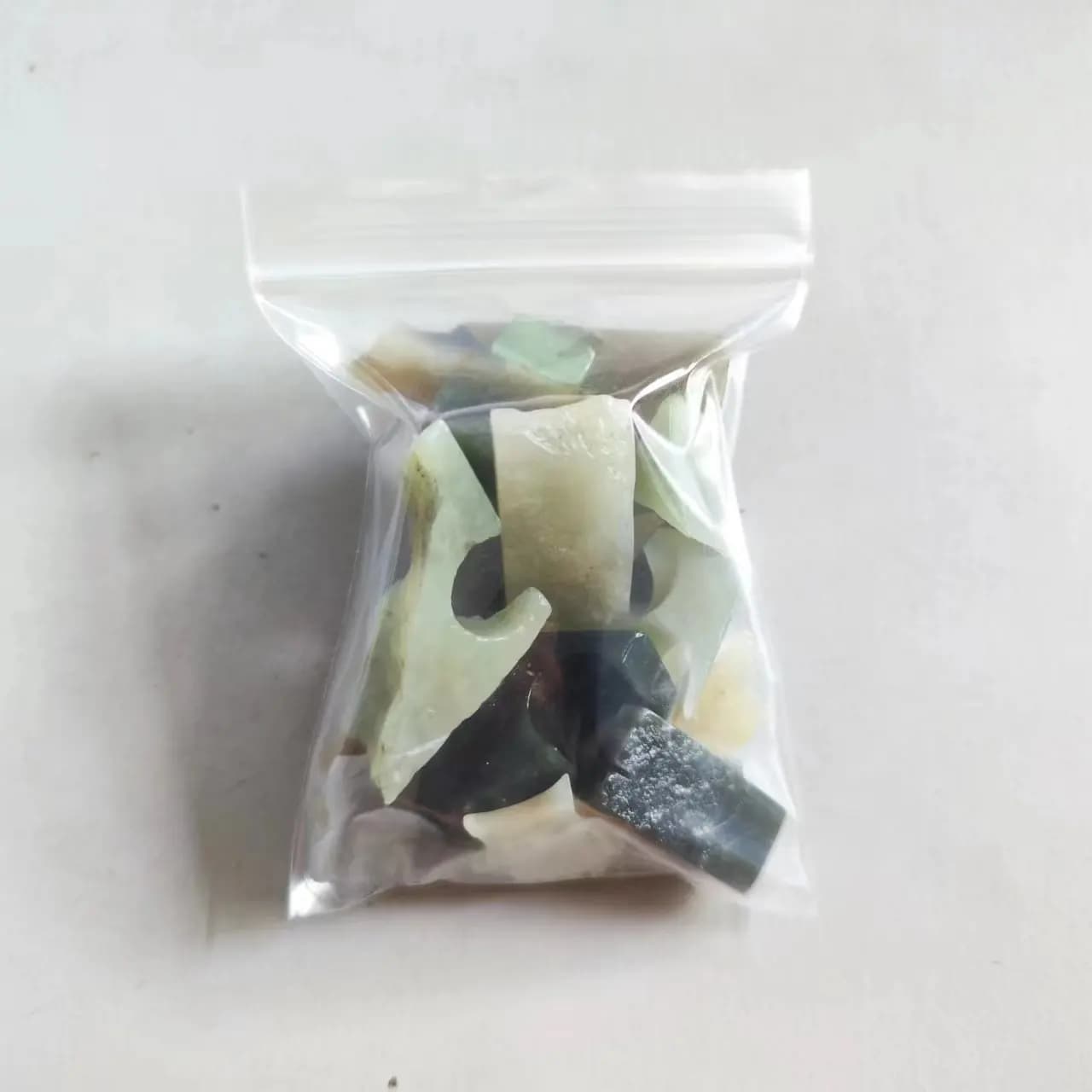 Pierre de jade Hetian naturelle pour la fabrication de bijoux, collection de matériaux restants, spé