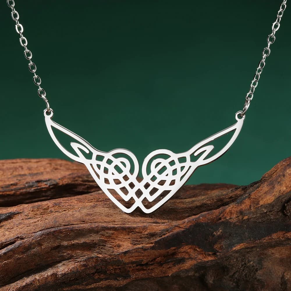 Dawapara – collier avec nœud en forme de cœur celtique, amulette religieuse porte-bonheur, symbole n