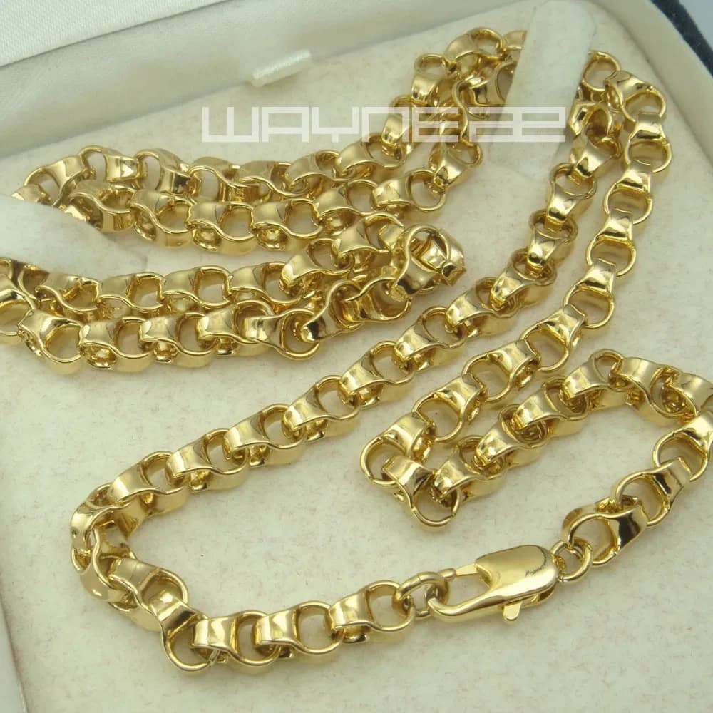 Collier Long pour hommes couleur or N247