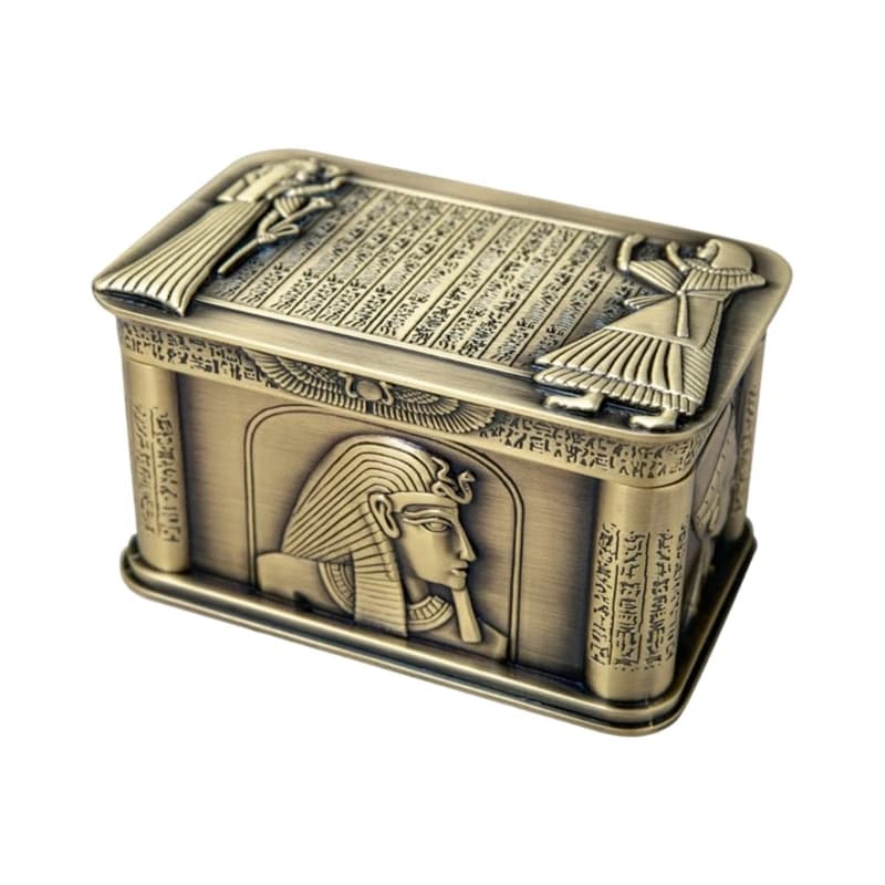 LXAF – boîte à bijoux égyptienne luxueuse, pour bagues, colliers avec décors Anubis Sphinx