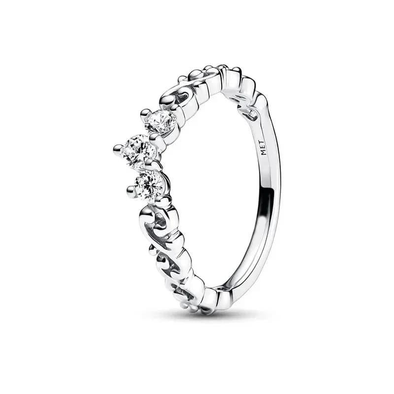 Bague en argent 925 - Design tendance - Convient aux hommes et aux femmes - Accessoire de bijouterie
