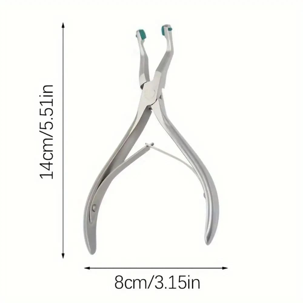1 pince à bijoux en acier inoxydable de haute qualité avec embouts en caoutchouc vert souple pour un
