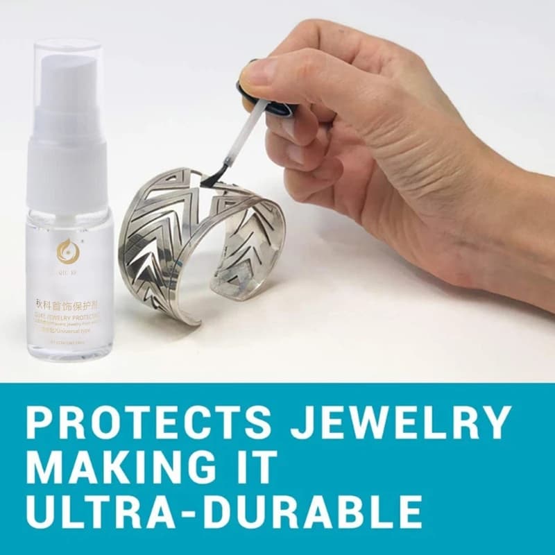 Agent protecteur revêtement bijoux transparent, embellit, protège les bijoux du ternissement, livrai