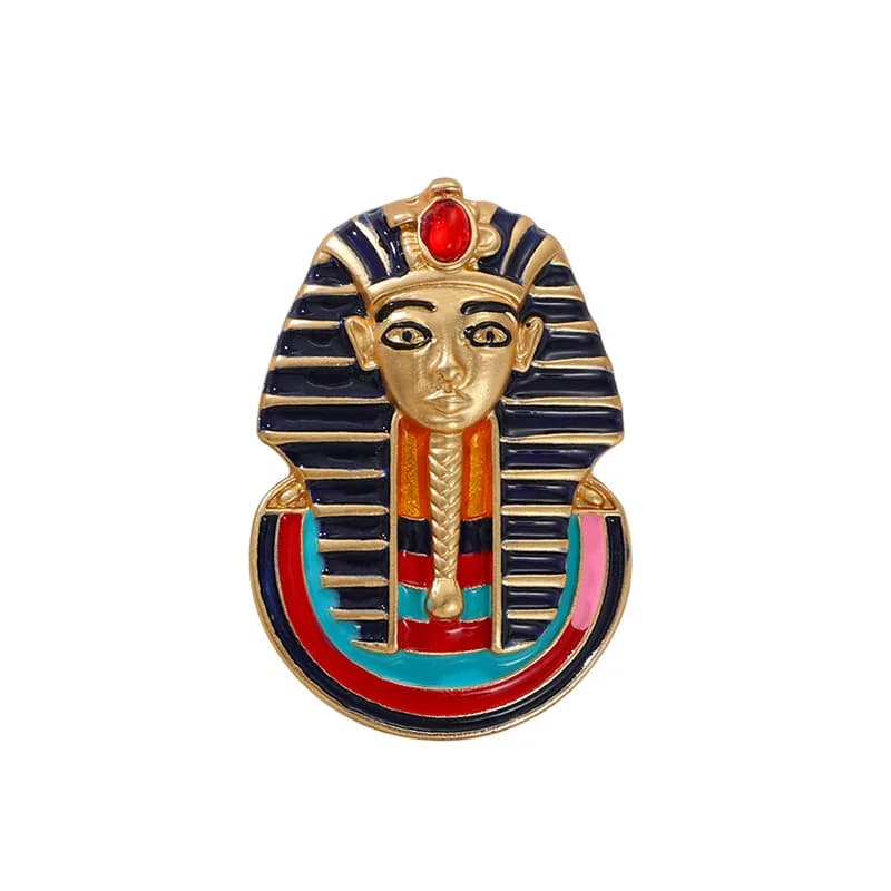Broche Souvenir de voyage de l'egypte ancienne, têtes de pharaon Vintage, support de lampe, accessoi