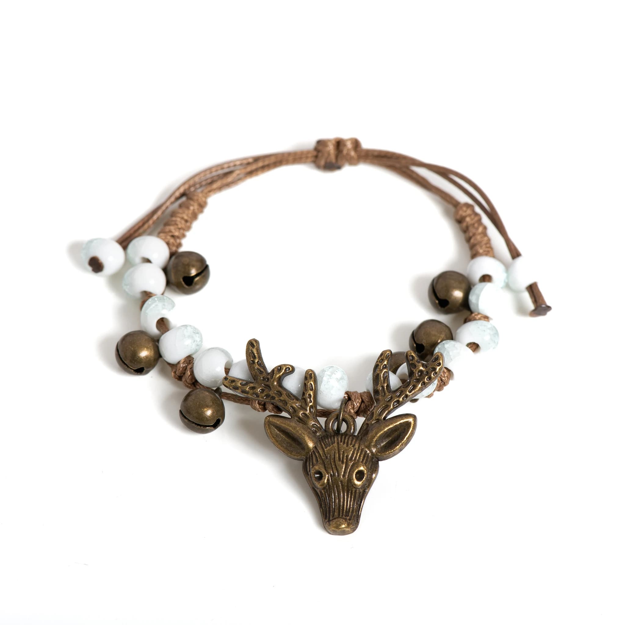 Bracelet petit fauve en céramique d'élan pour femmes, Bracelets de bricolage faits à la main, Artwar