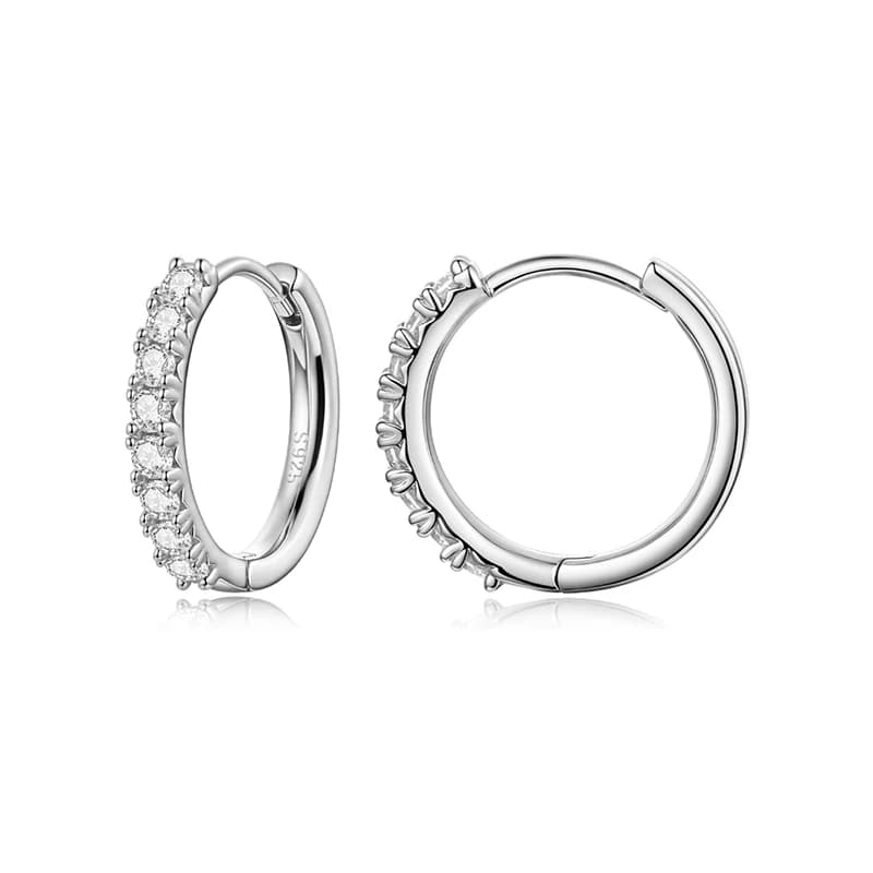 Bamoer – boucles d'oreilles en argent Sterling 925 pour femmes, design unique en moissanite, certifi