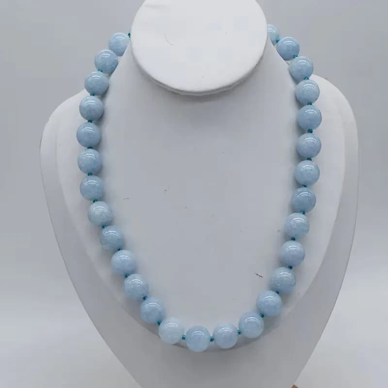 Collier en agate lapis, jade noir, vert, bleu, jaspe, jade violet, 12mm, 43cm, vente en gros, perles