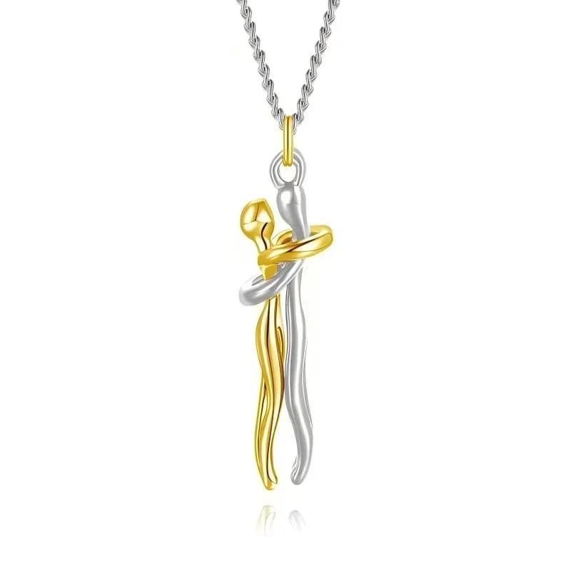 Collier bicolore 2025 avec pendentif détachable Mère et Enfant, bijoux DIY pour occasions spéciales