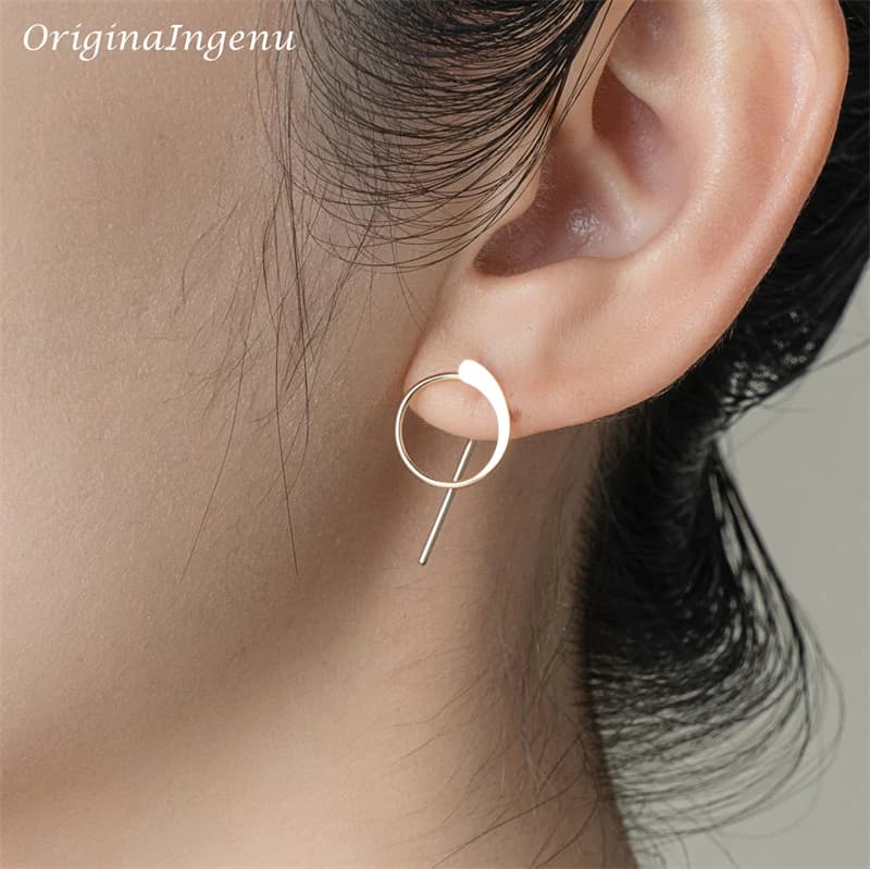 Boucles d'Oreilles en Argent 925 group, Bijoux Faits à la Main, Remplis d'Or, Punk Oorbellen, Boho,