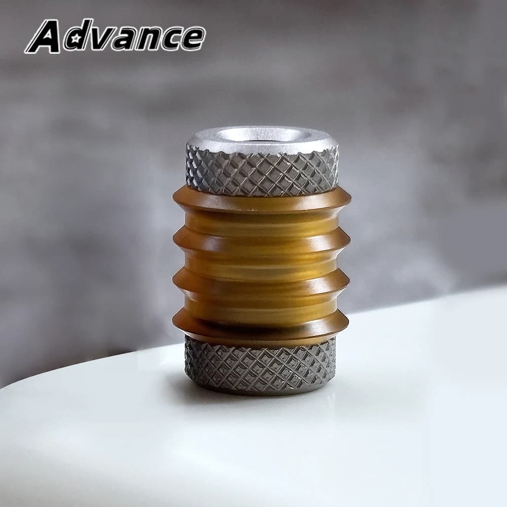 PEI/alliage de titane paracorde perle pendentif accessoire collier sac à dos Zip tête corde perle