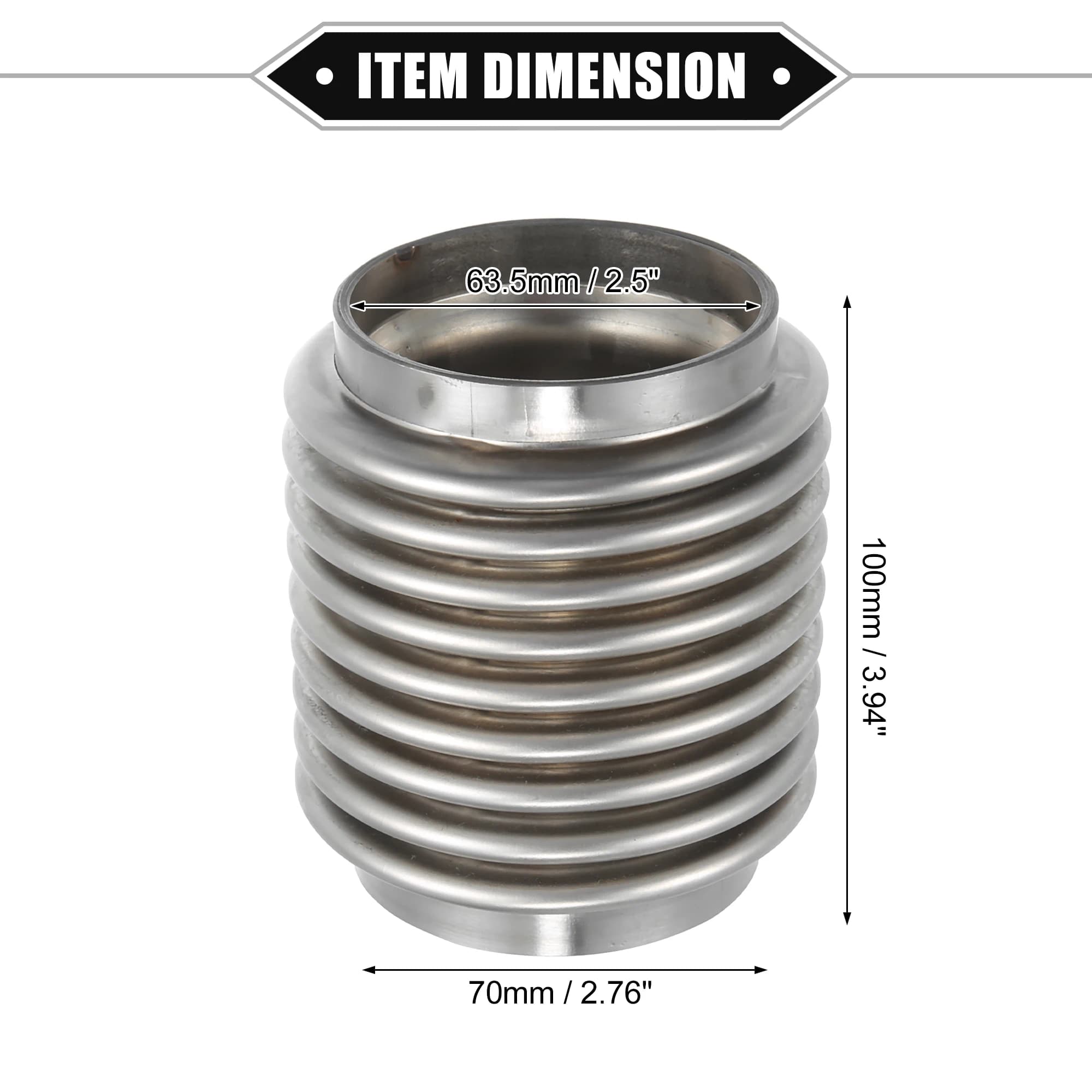 CSDOH 38mm/45mm/50mm/60mm tuyau d'échappement Flexible tuyau d'échappement connecteur Flexible tuyau