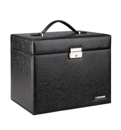 Grande boîte à bijoux blanche pour filles, organisateur de rangement en velours, étui de voyage, sup
