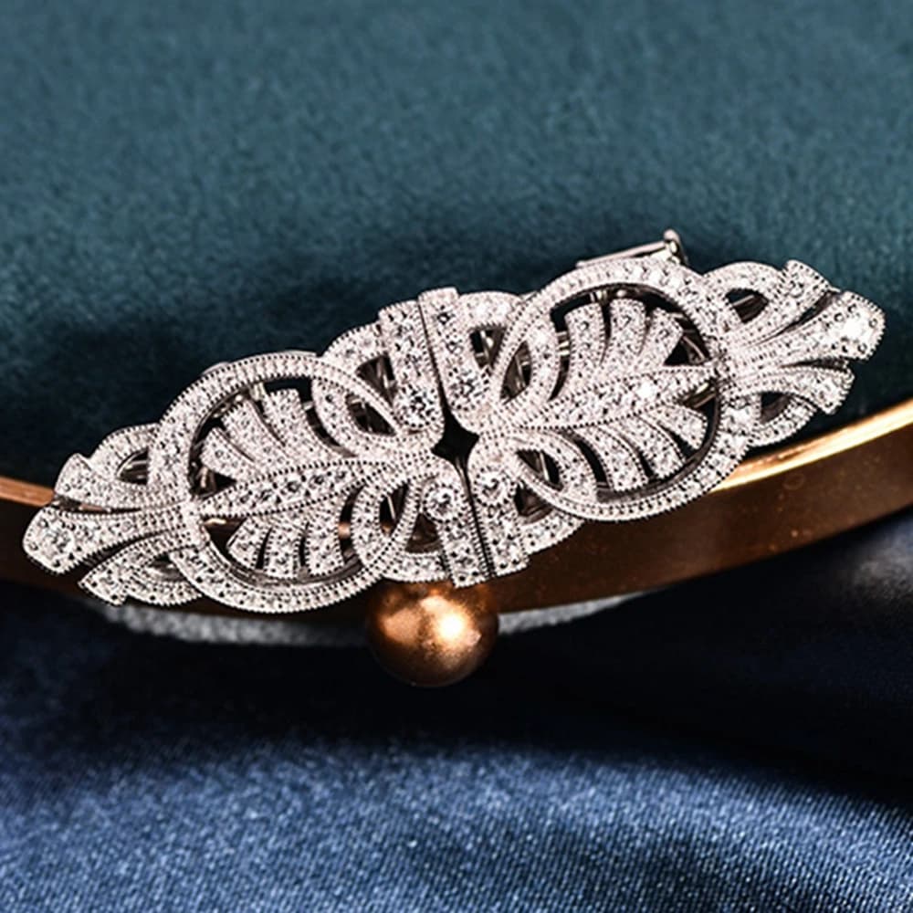 Wong Rain-Broche de Luxe en Argent Sterling 925 pour Femme, Bijoux Fins, Pierre Précieuse Saphir de