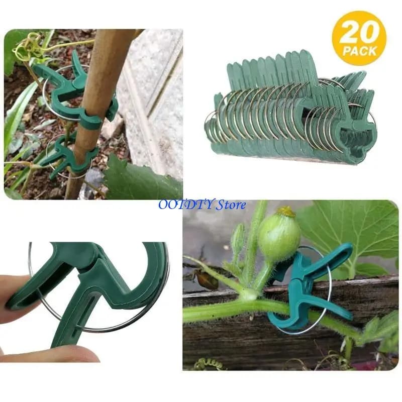 367A réutilisable en plastique tomate raisin légumes jardinage support boucle fixation pince Clips p