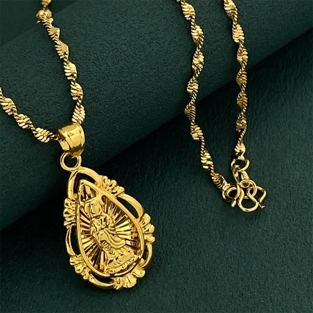 Collier de luxe en argent Sterling 925 plaqué or pour femmes et hommes, bijoux