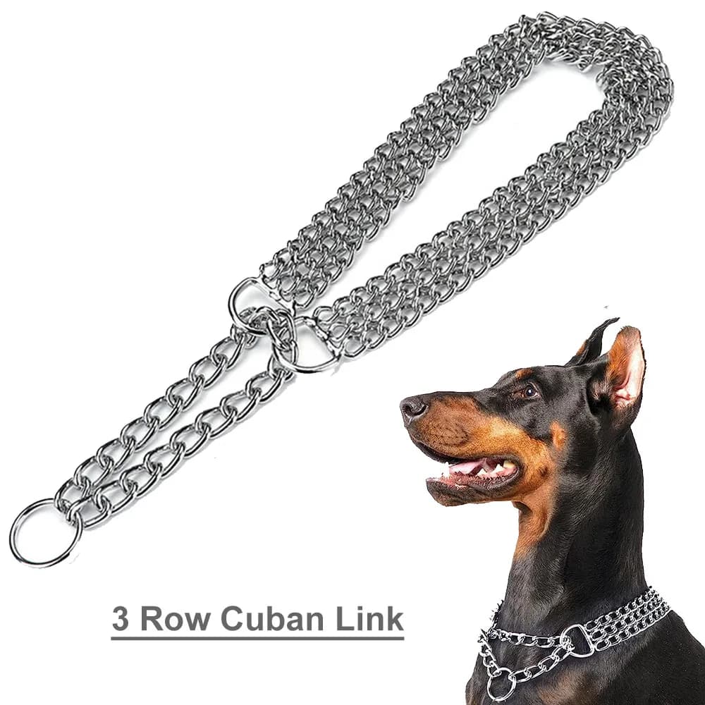 RapDuty-Collier de chien en métal Martingale, sans côtes, collier d'entraînement pour chiens, JOCinc
