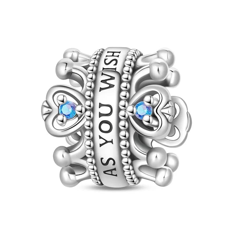 Classique argent plaqué Lotus ange gardien en forme de coeur Zircon breloques perles ajustement Qika
