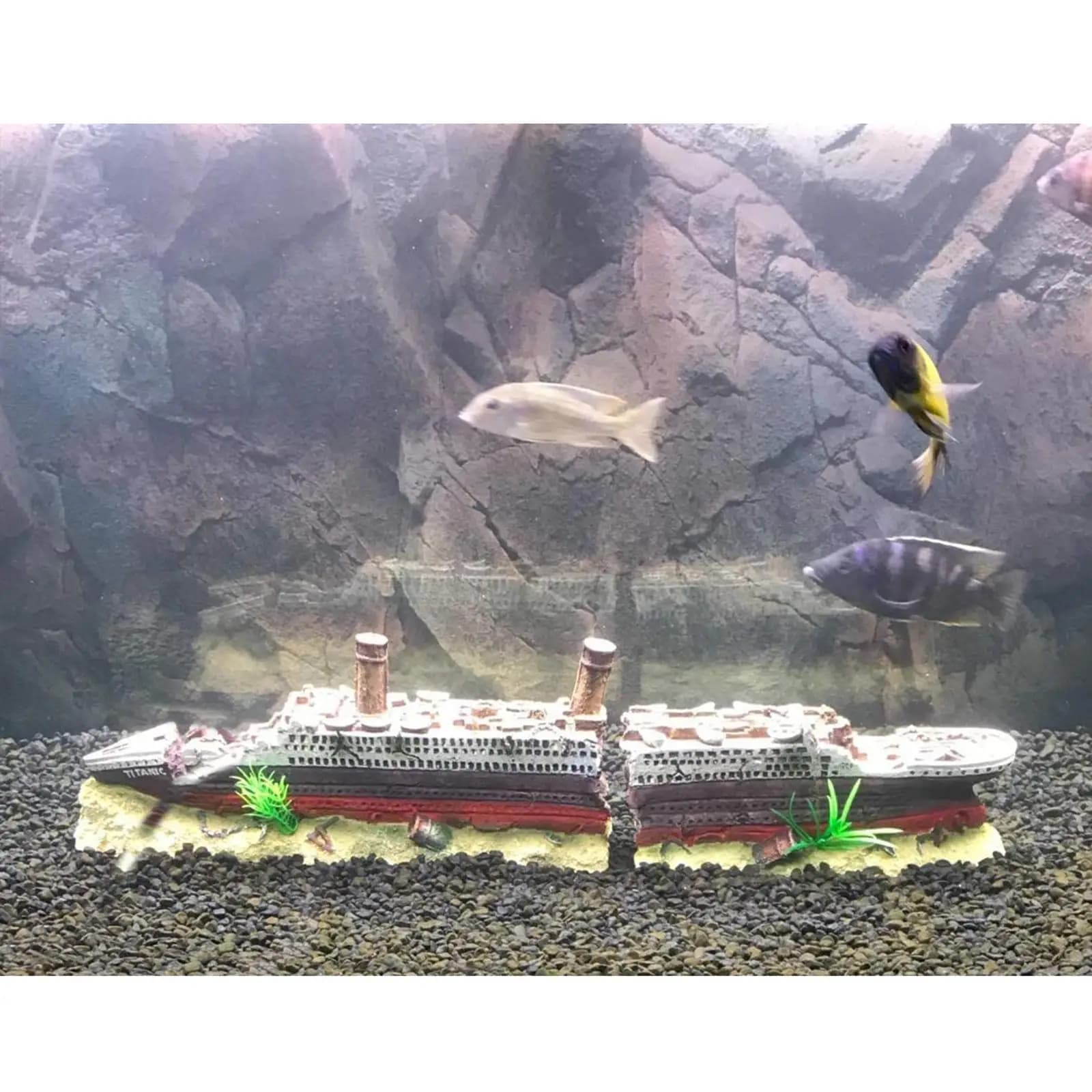 Ornement de navire Titanic en résine pour Aquarium, décor d'aménagement paysager