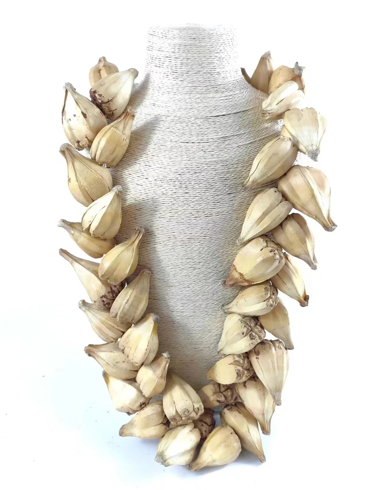 Collier traditionnel naturel rouge Ula Fala fait main, collier Samoa 100 cm, accessoires pour hommes