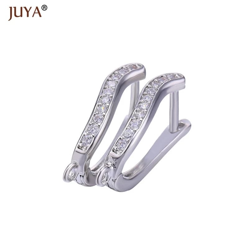 Juya-Fermoirs de Boucles d'Oreilles Faits à la Main, Crochets, Raccords pour Bijoux, Accessoires de