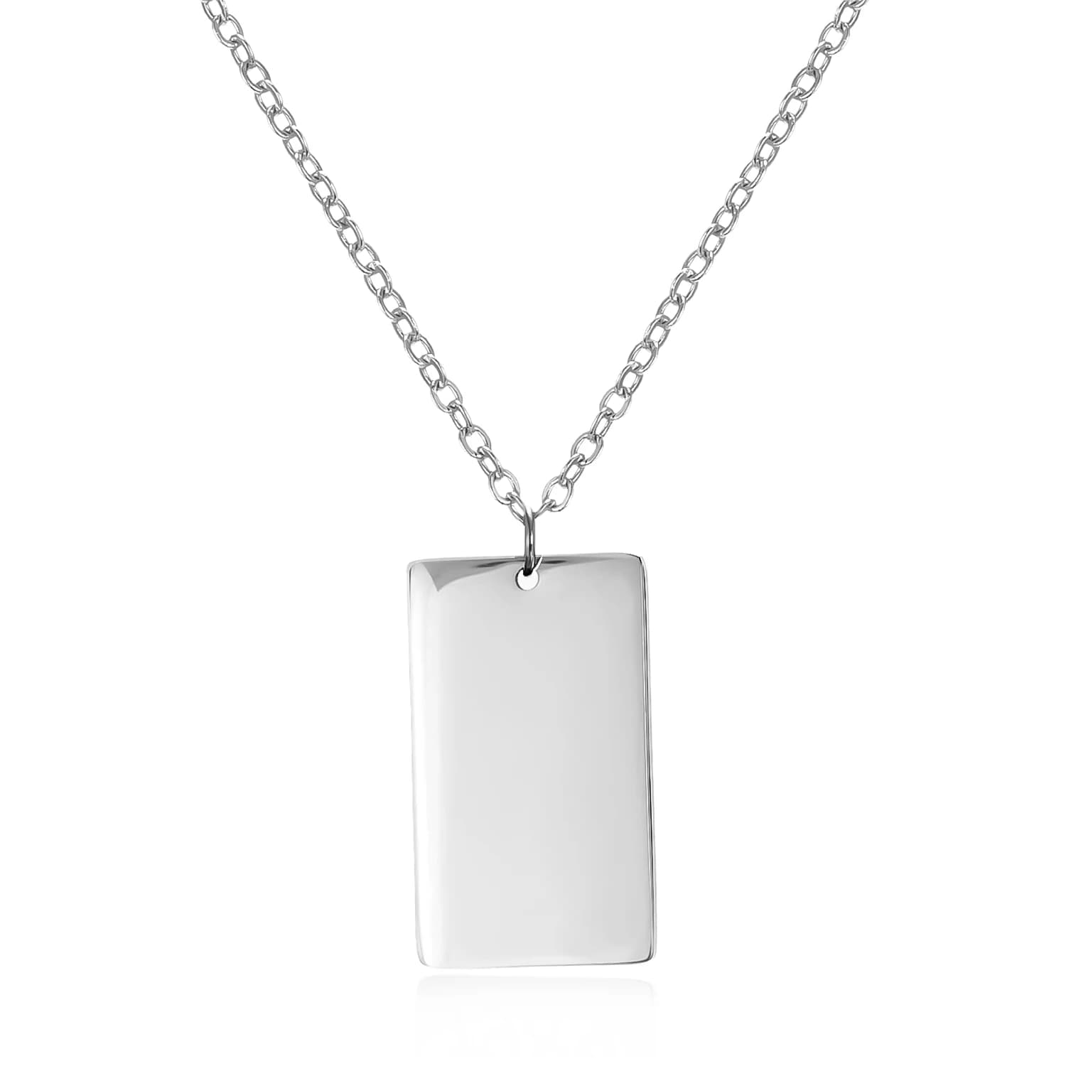 Pendentif géométrique en acier inoxydable pour femme, breloque, colliers de présidence, lettrage de