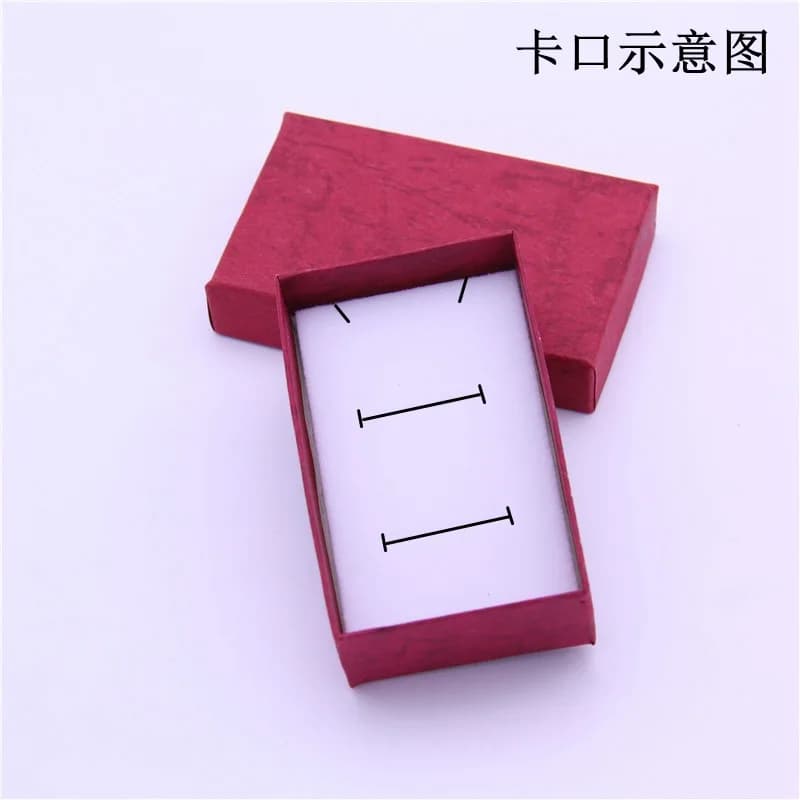 Boîtes cadeaux en carton pour bijoux, support pour colliers, boîte de rangement pour bijoux en éponge blanche, boîte pour bracelets, bagues, pendentifs, organisateur