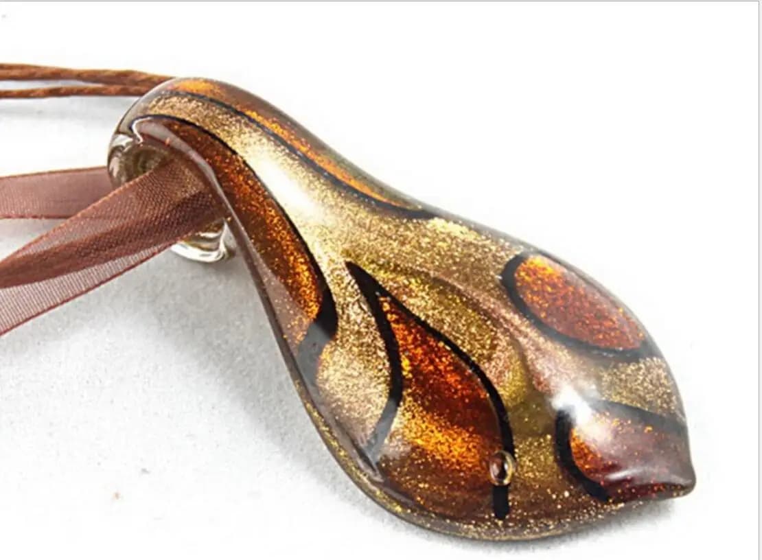 Pendentif en verre de Murano fait à la main