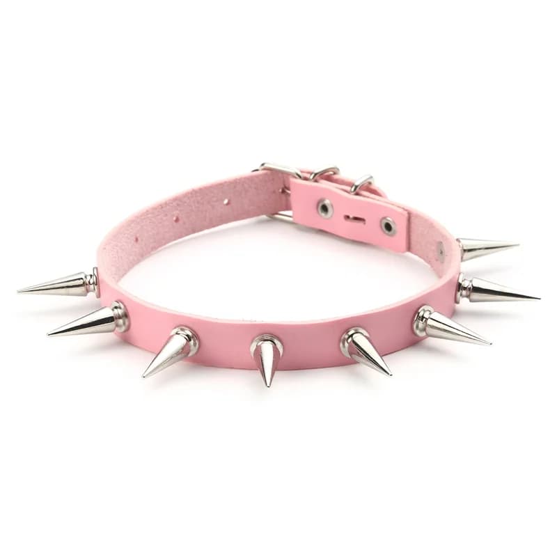 Collier ras du cou à pointes noires, clou à rivets, Punk Rock, Faux cuir, gothique, pour femmes et filles, Costume Harajuku, bijoux gothiques