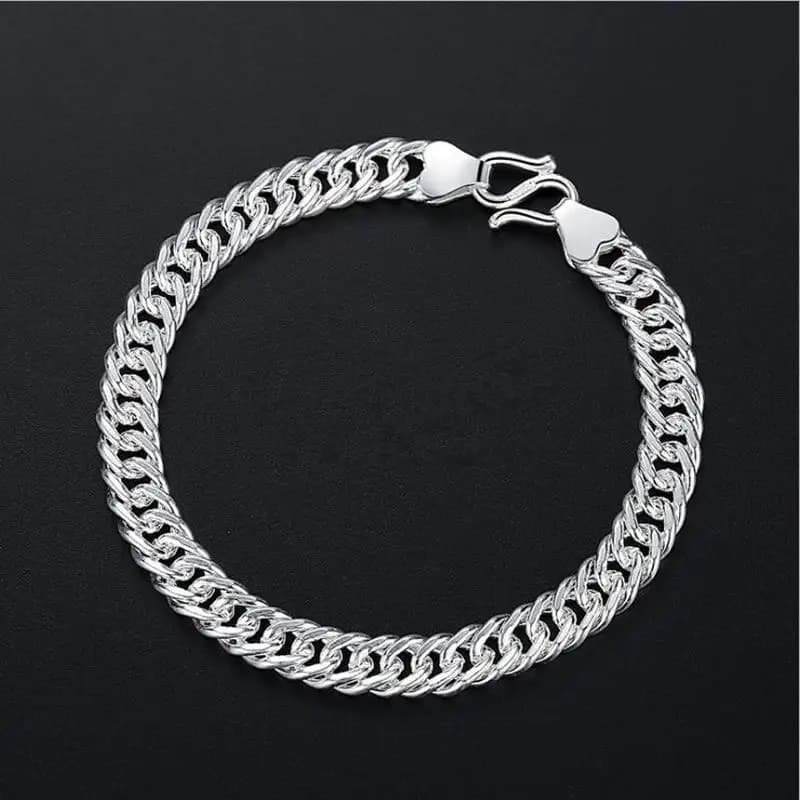 TJP Top qualité argent 925 hommes Bracelets bijoux charme argent lien chaîne Bracelet pour garçon accessoires mode saint valentin