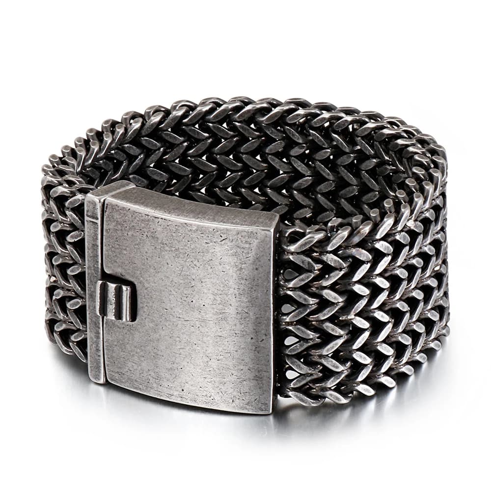 Bracelet chaîne cubaine large 12/30MM pour homme